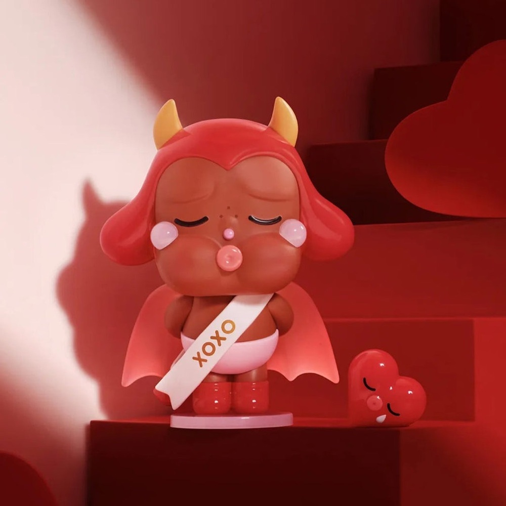 Pop Mart CryBaby Crying for Love Figurine: KISS KISS DEVIL VERSION (open box)